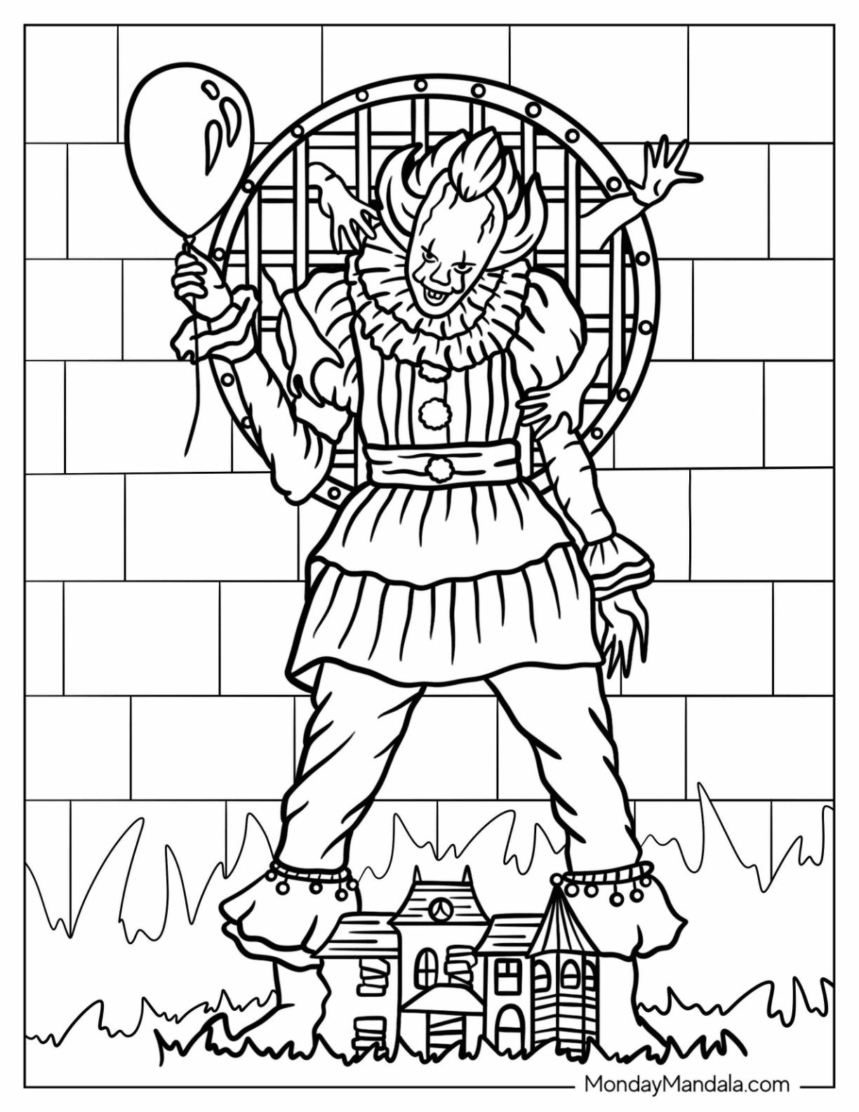 24 Pennywise Coloring Pages Free Coloring Pages 