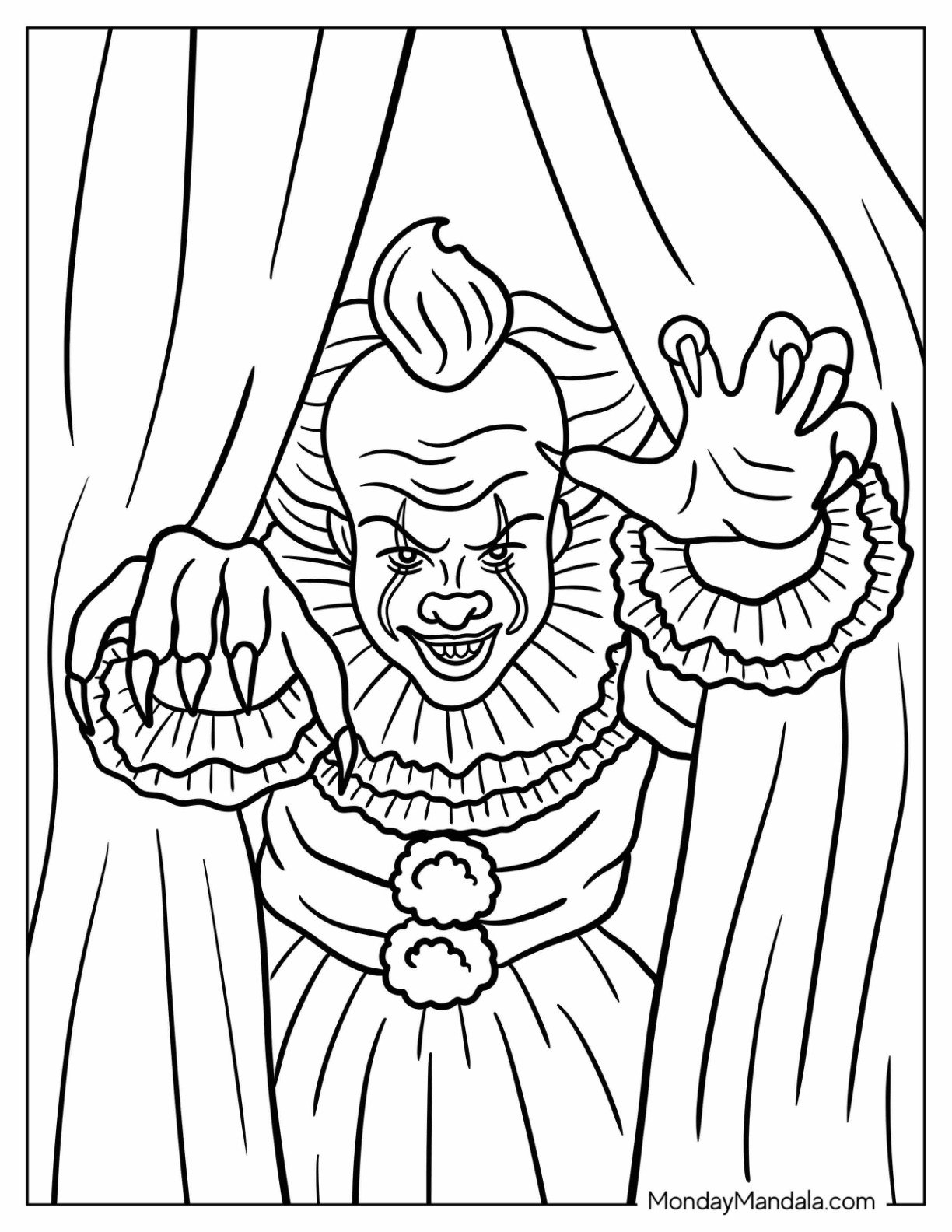 24 Pennywise Coloring Pages Free Coloring Pages 
