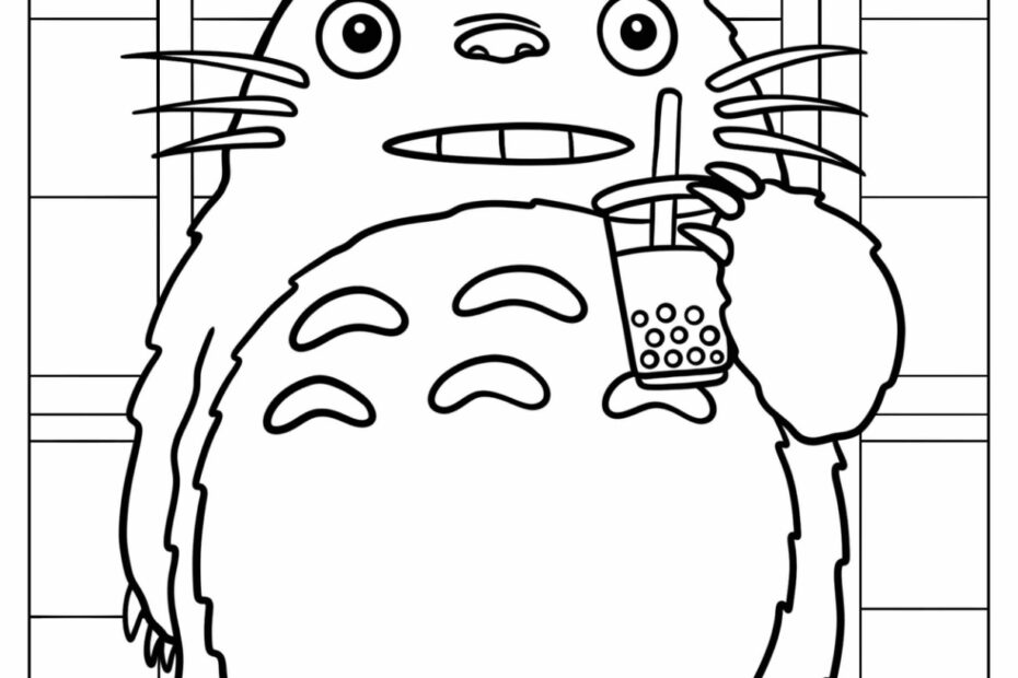 24 Totoro Coloring Pages Free PDF Printables