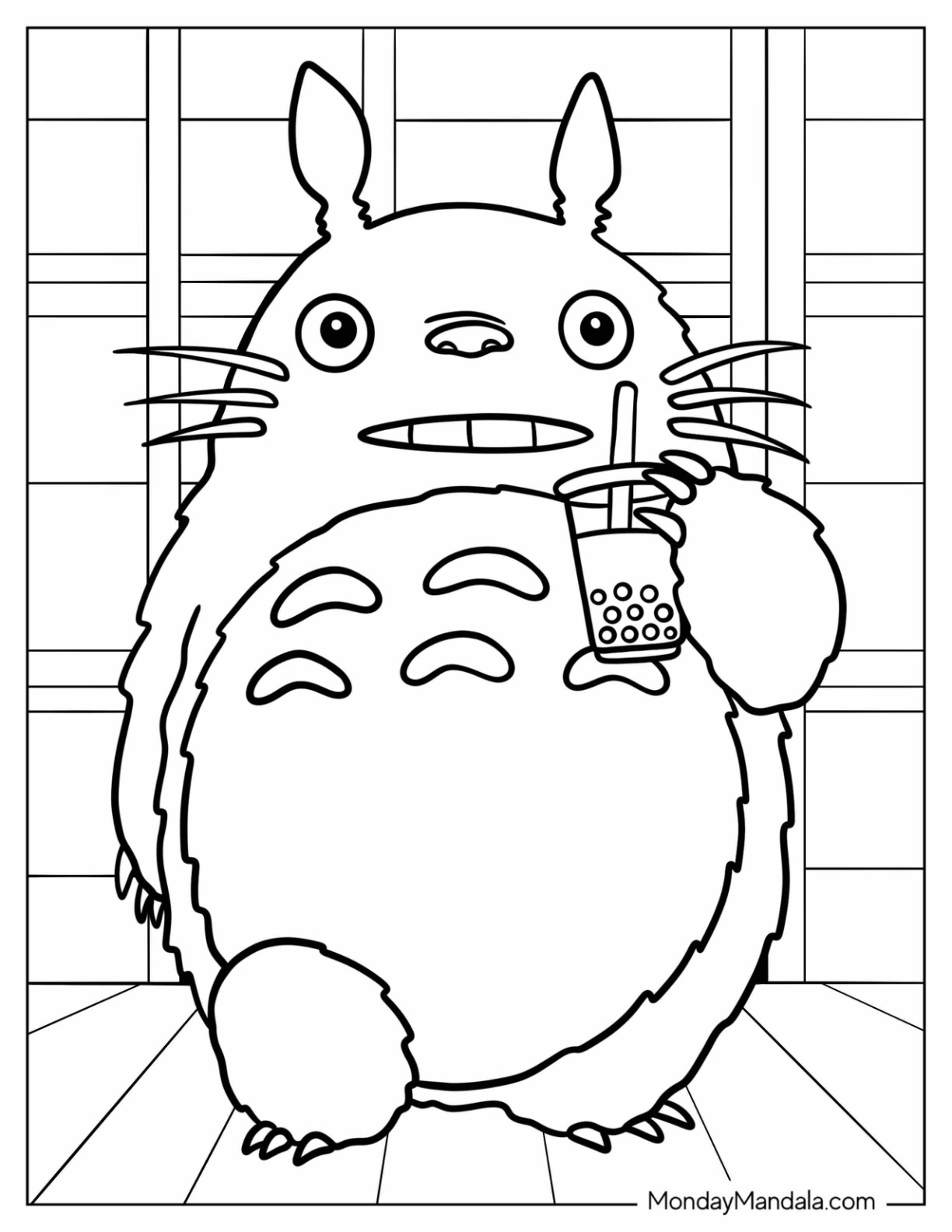 24 Totoro Coloring Pages Free PDF Printables 