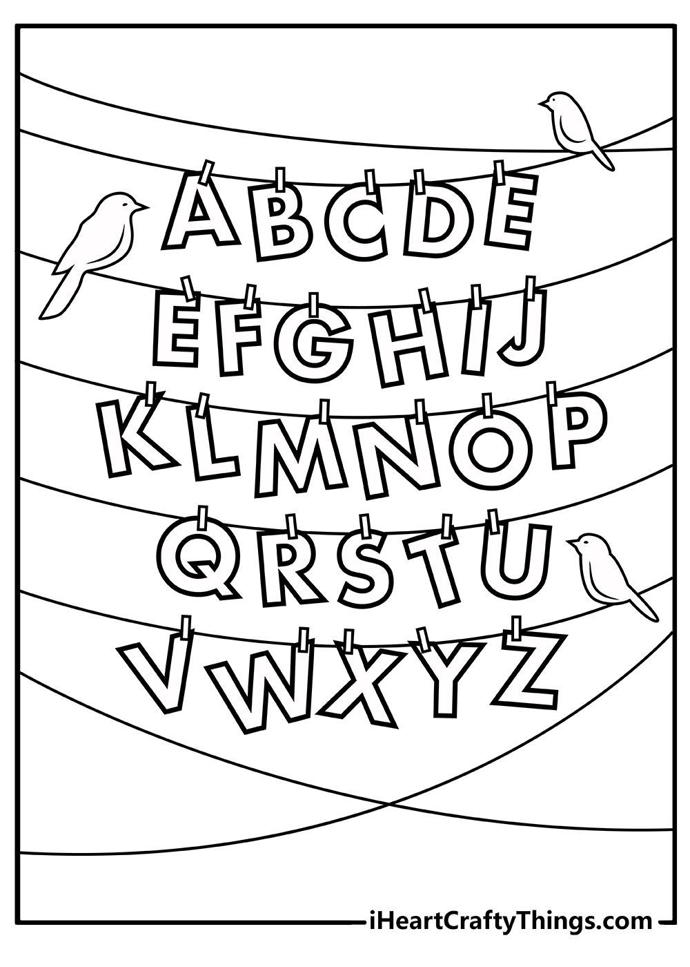 abc coloring sheet