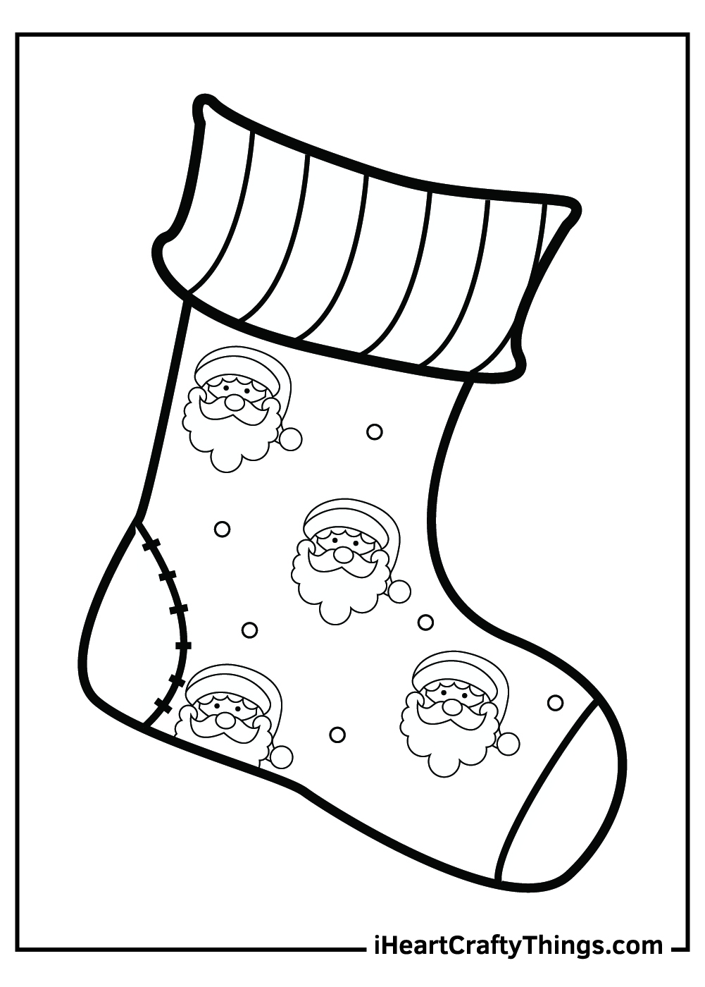 25 Christmas Stocking Coloring Pages 100 Free Printables 