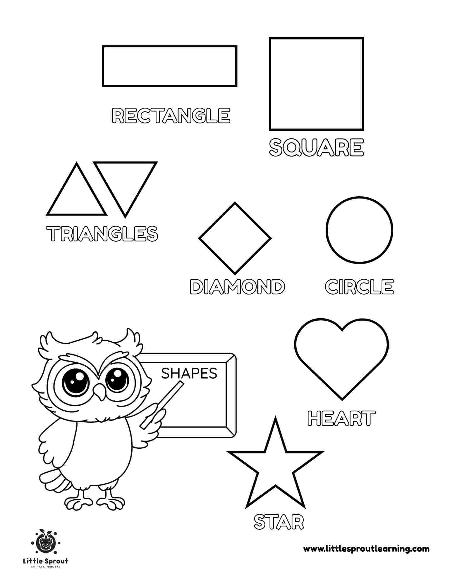 25 Free Shapes Coloring Pages For Kids Fun Easy U0026 Printable 