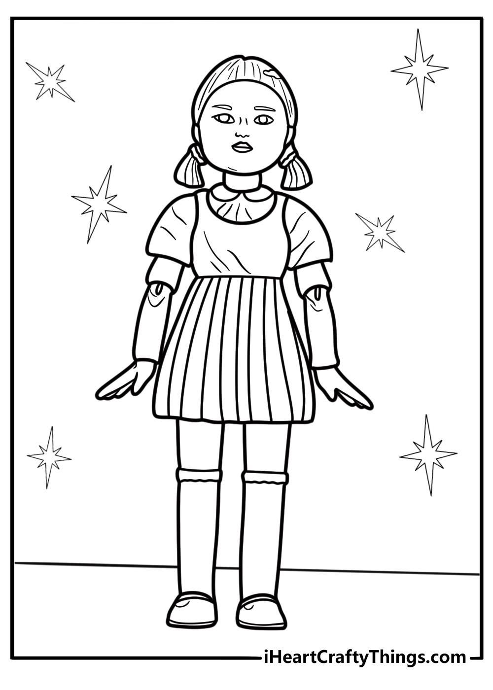 25 Free Squid Game Coloring Pages For Kids