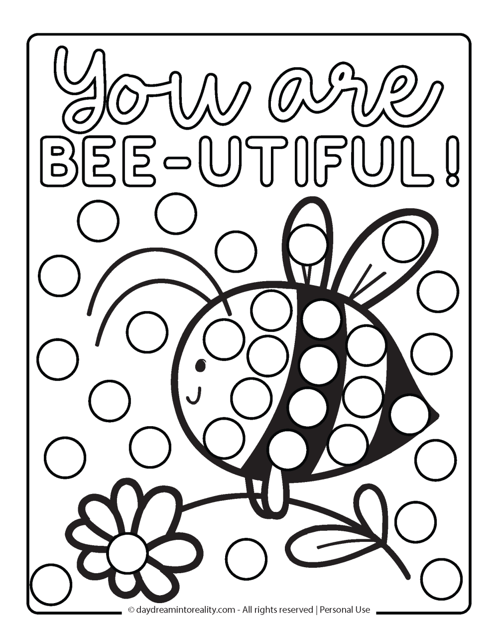 free dot marker coloring pages