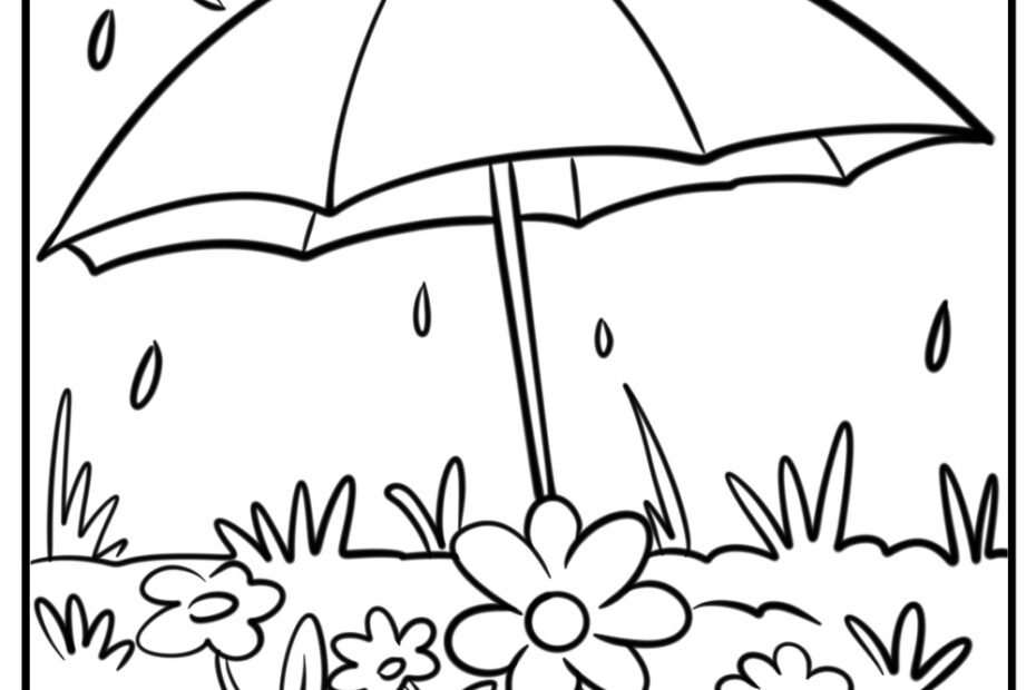 25 New Rain Coloring Pages 100 Free To Print