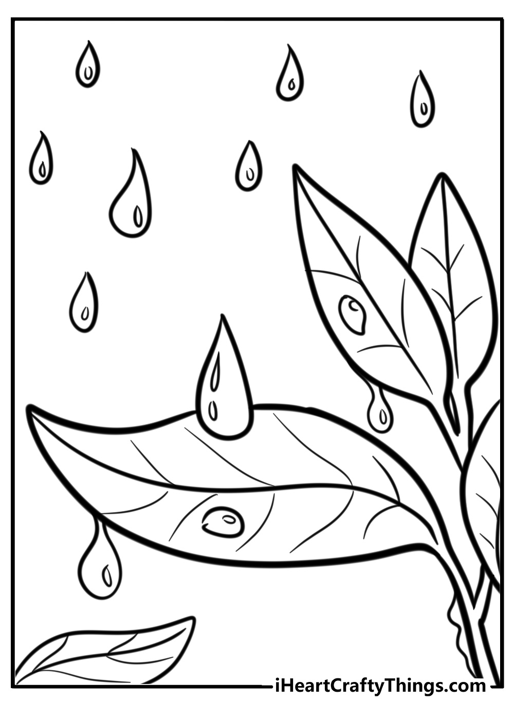 pictures of raindrops to color