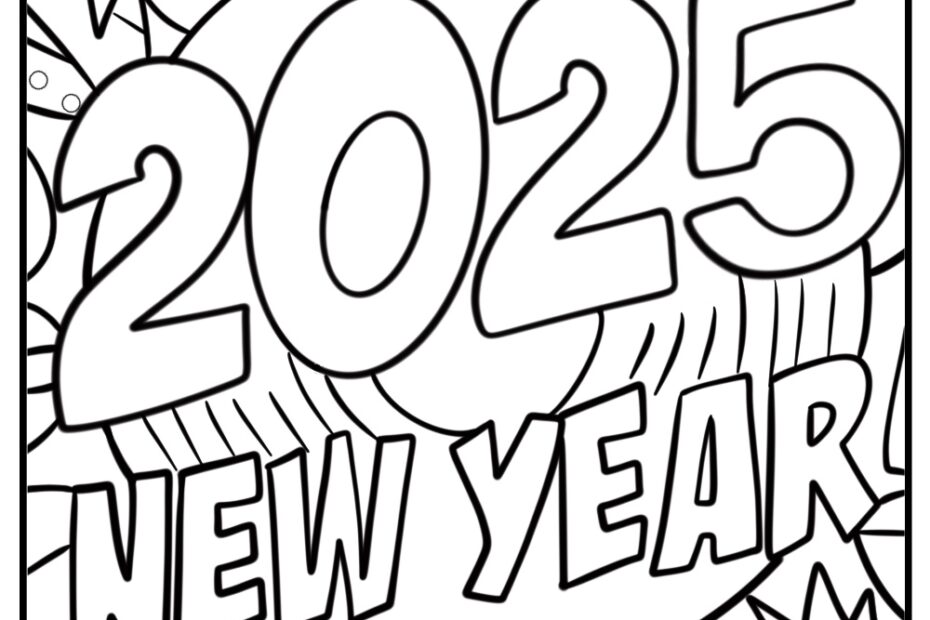 25 New Year s Coloring Pages 100 Free To Print PDF Sheets