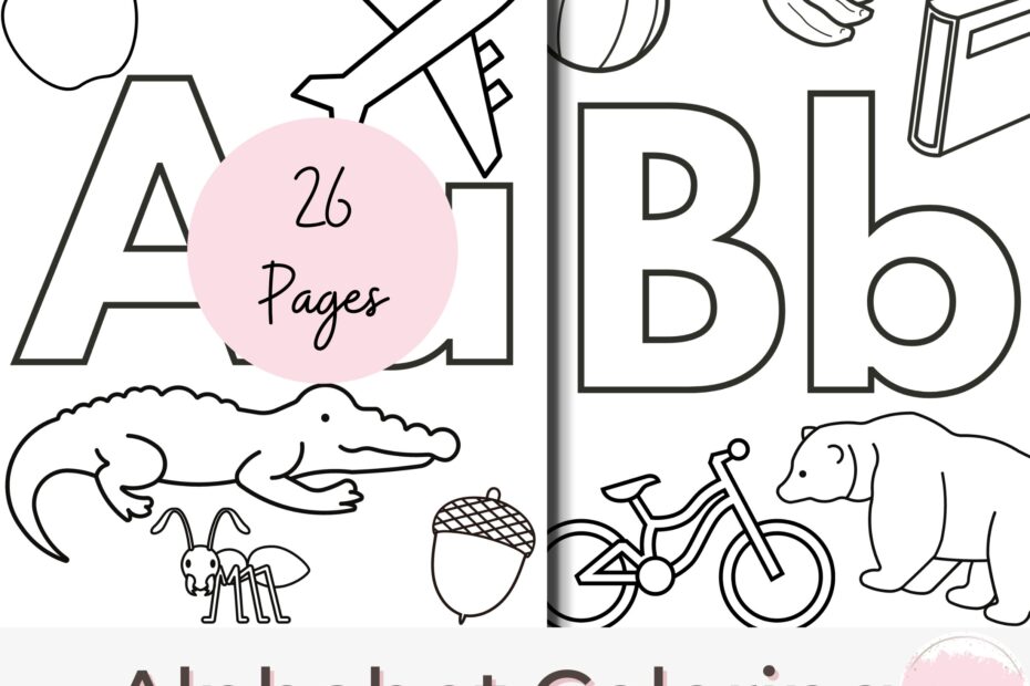 26 Alphabet Coloring Pages Coloring Book Coloring Page