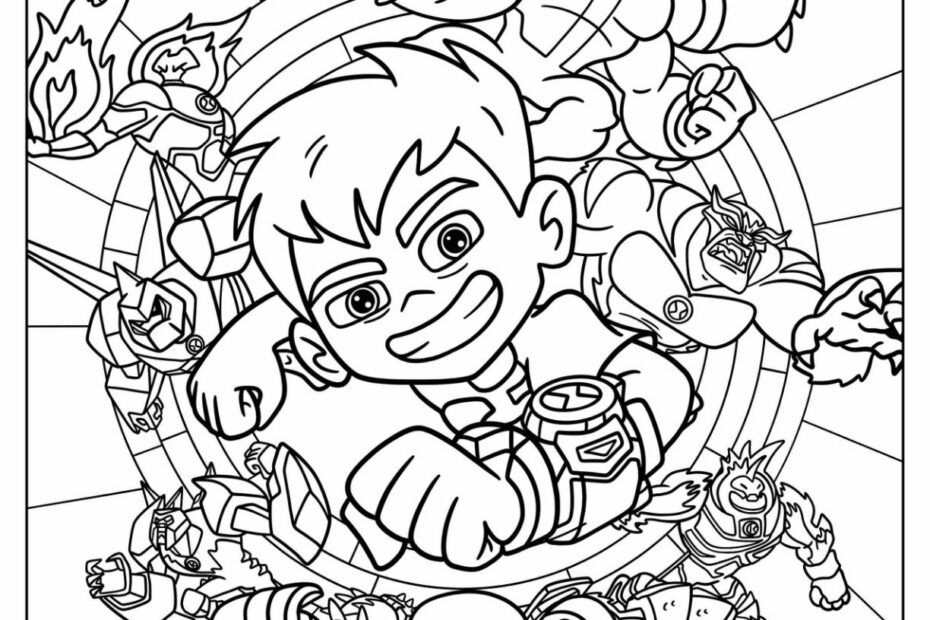 26 Ben 10 Coloring Pages Free PDF Printables