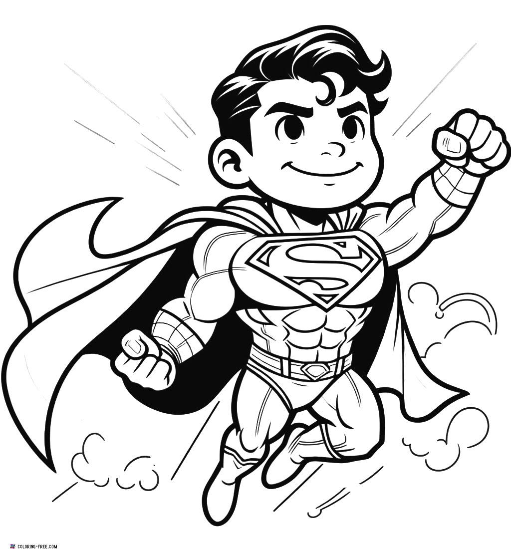 superman coloring sheet