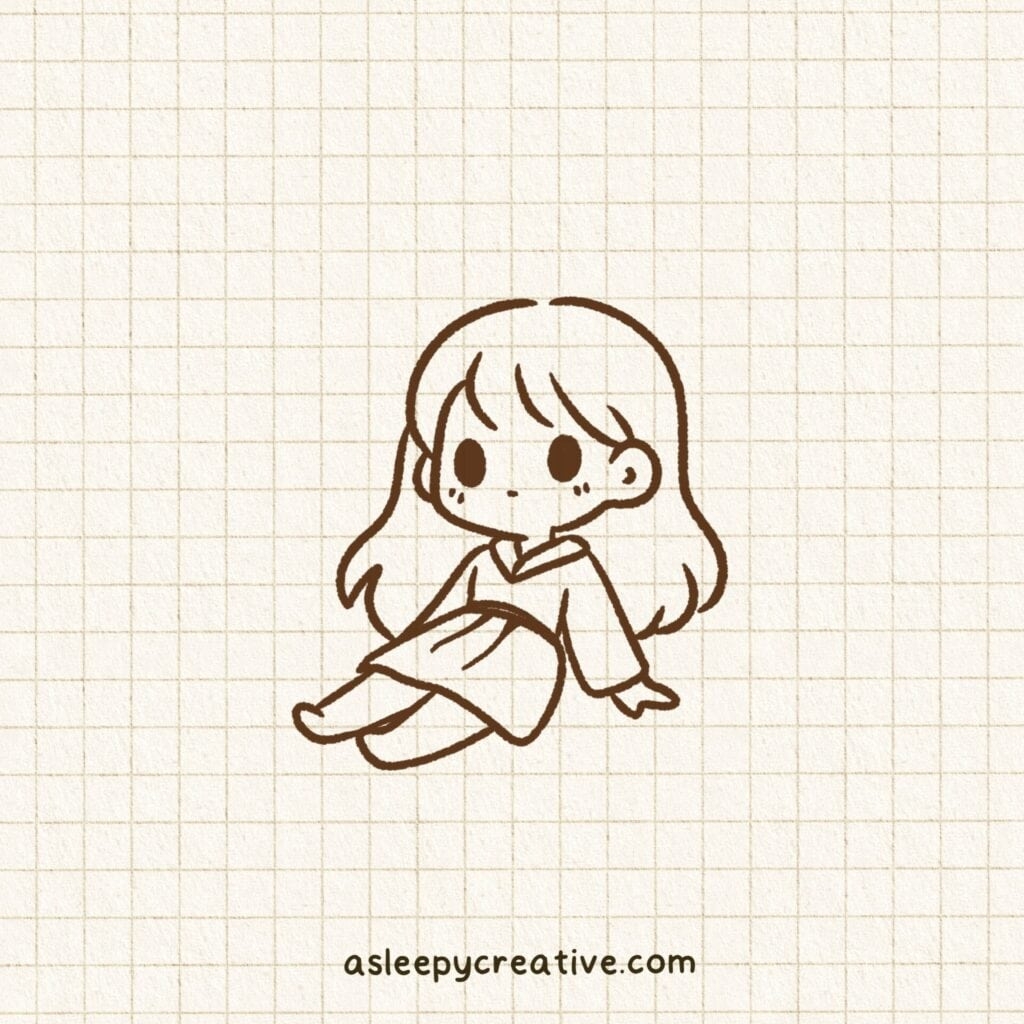 29 Cute And Easy Chibi Girl Drawing Ideas A Sleepy Creative