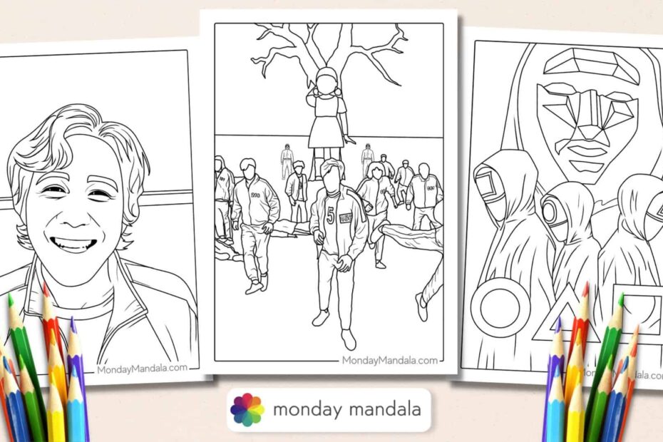 29 Squid Game Coloring Pages Free PDF Printables