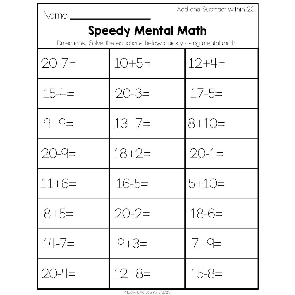 2nd Grade Math Worksheets Operations And Algebraic Thinking 