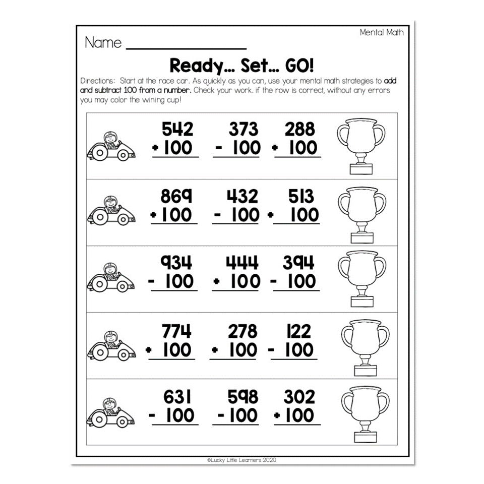 second grade math worksheets