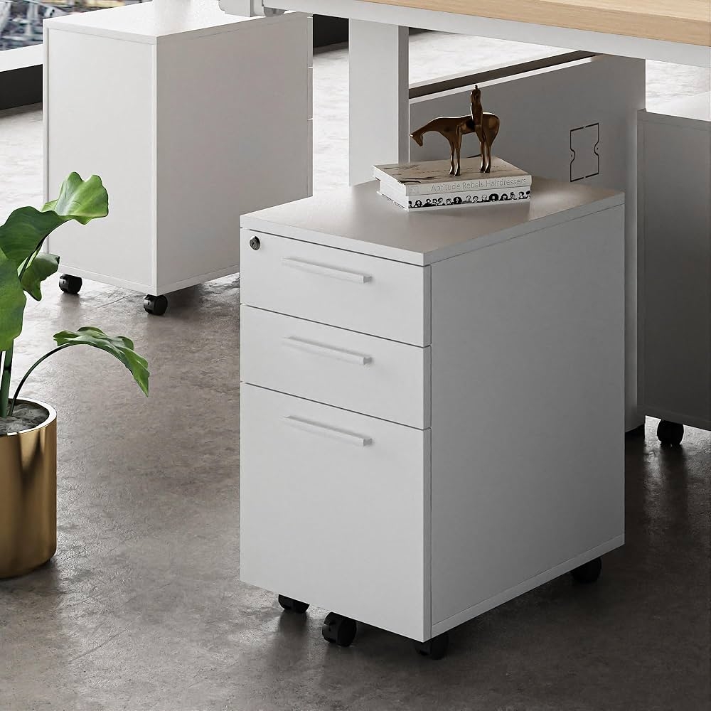 3 Drawer Office Filing Storage Cabinet With Lock Drawer Amazon in Home U0026 Kitchen