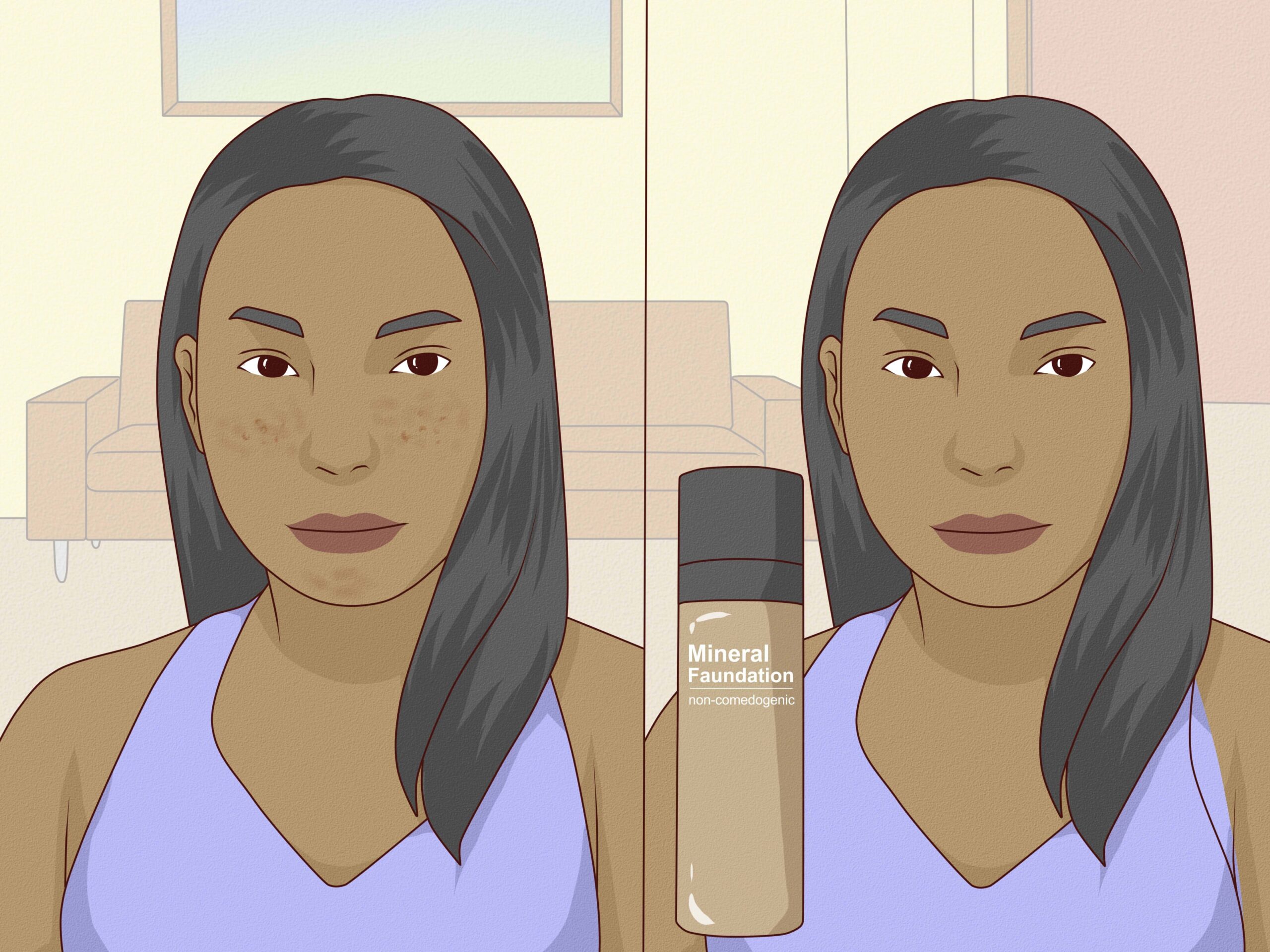 how to remove face dots