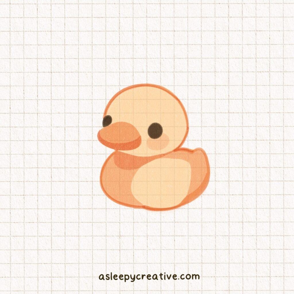 simple duck drawing