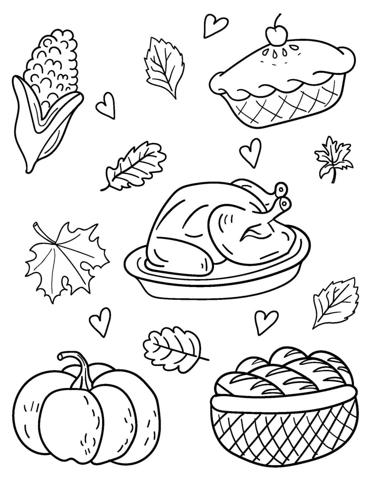 30 Free Thanksgiving Coloring Pages For Kids And Adults Prudent Penny Pincher