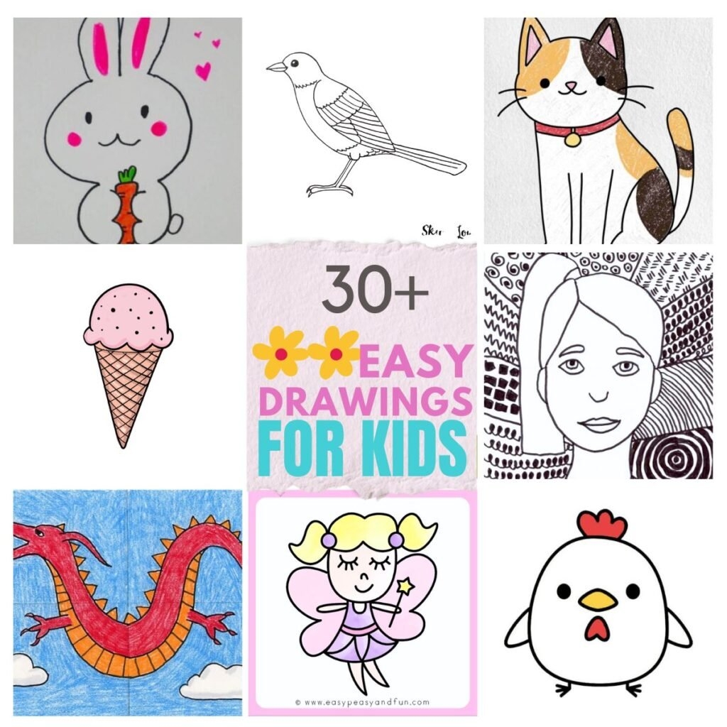 30 Fun Drawing Ideas Kids Can Get Creative With Feeling Nifty