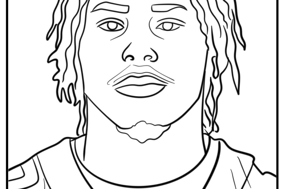 30 Justin Jefferson Coloring Pages For Kids Free To Print