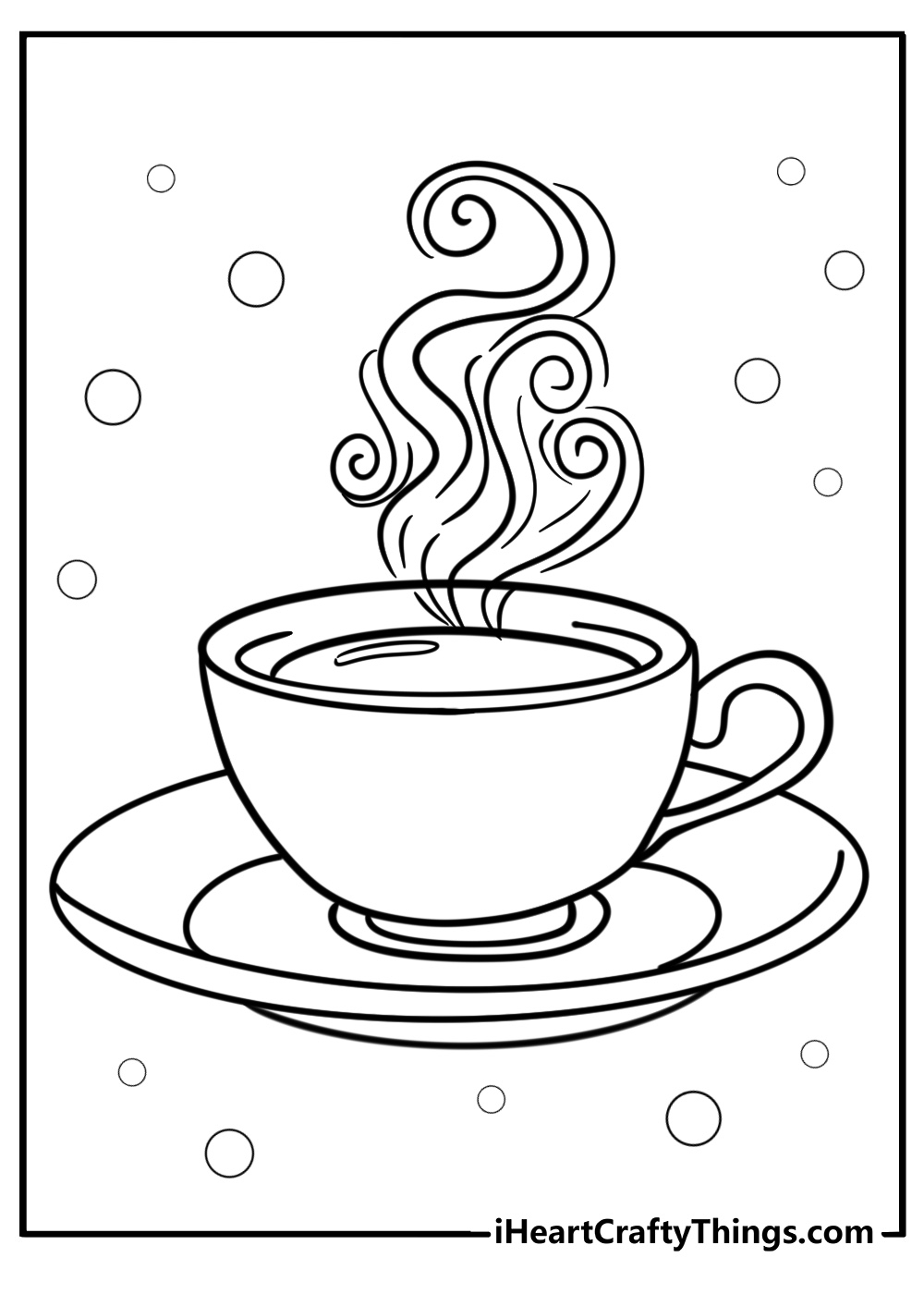 free printable tea cup coloring pages