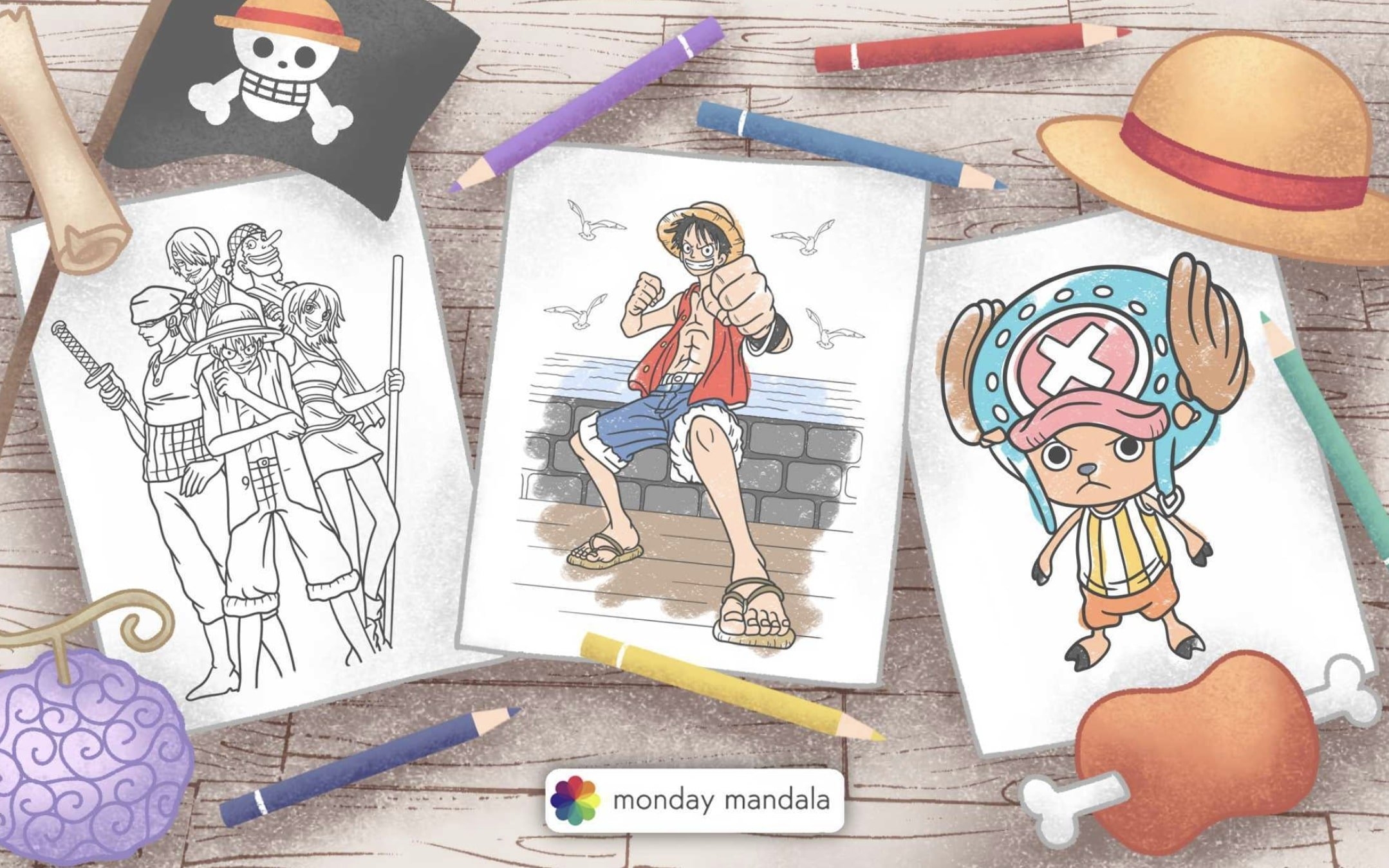 30 One Piece Coloring Pages Free PDF Printables 
