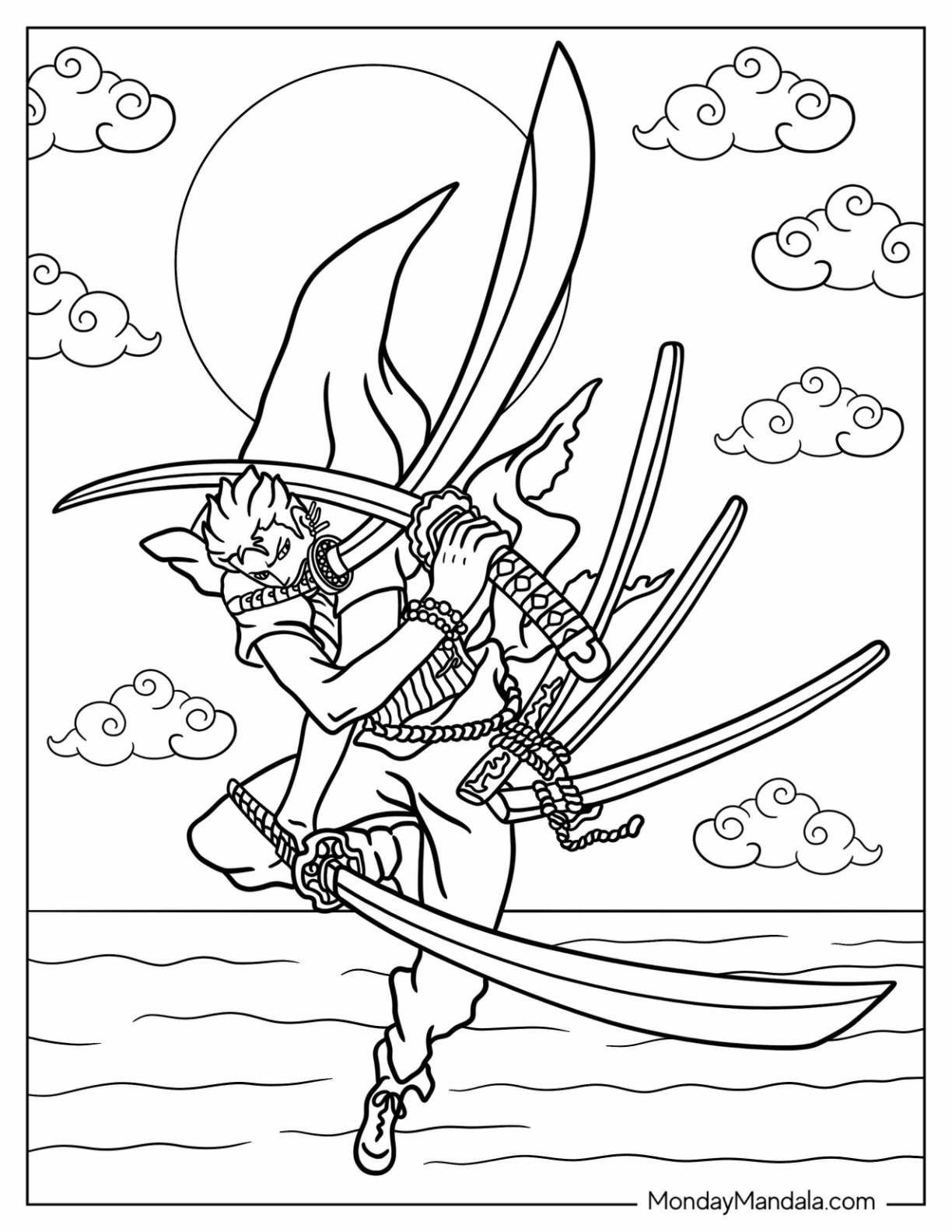 luffy drawing easy traceable