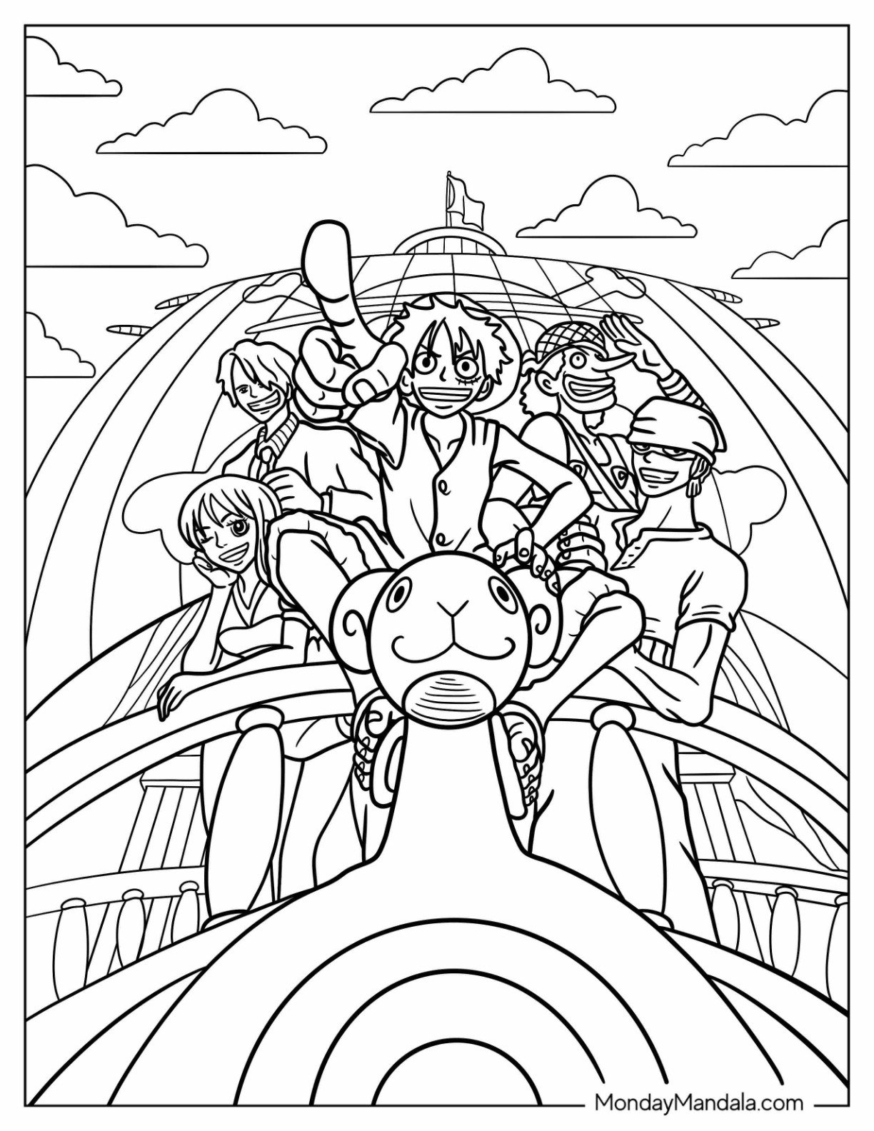 30 One Piece Coloring Pages Free PDF Printables 