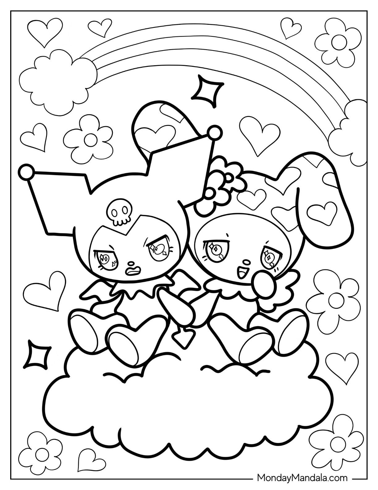 30 Sanrio Coloring Pages Free PDF Printables 