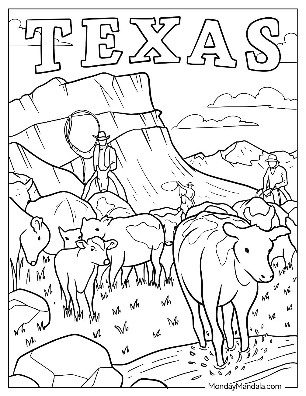 33 Texas Coloring Pages Free PDF Printables 