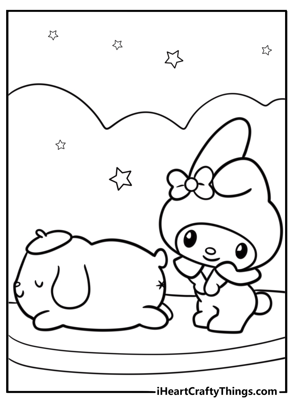 free sanrio coloring pages