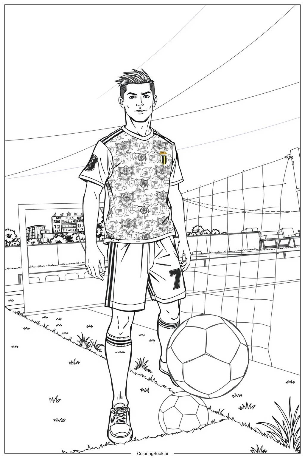 36 Ronaldo Coloring Pages Free PDF U0026 PNG Printables 