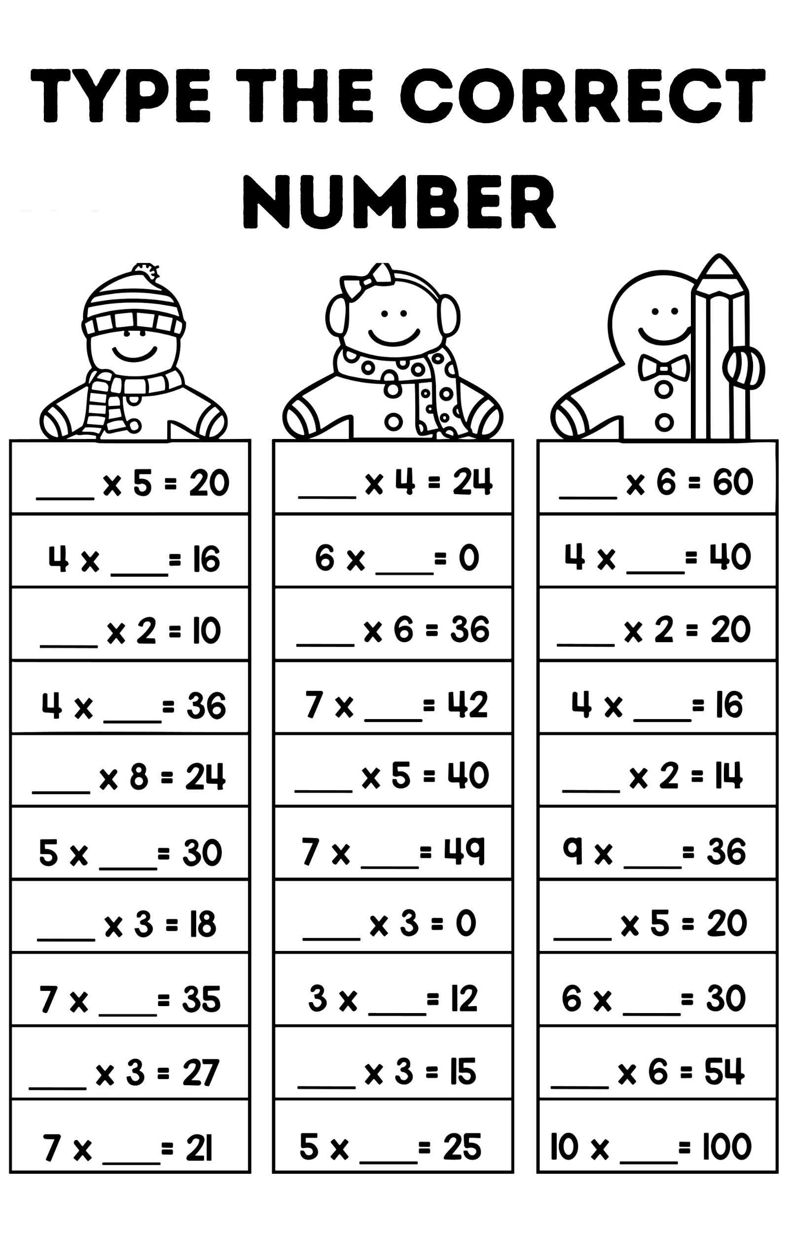 math worksheets 3rd grade