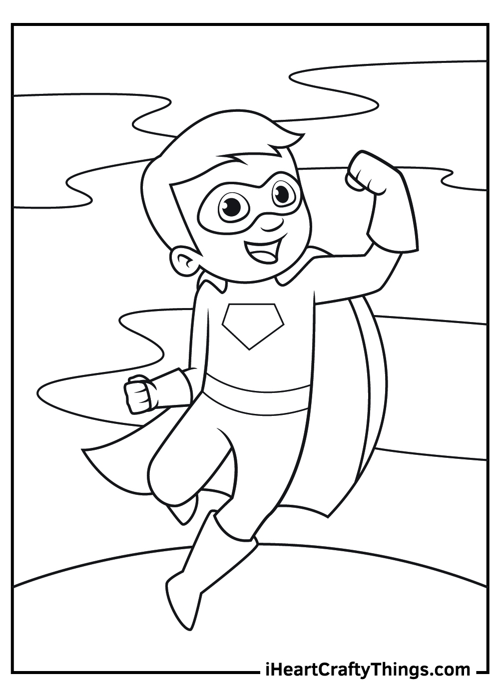 superhero colouring in pictures