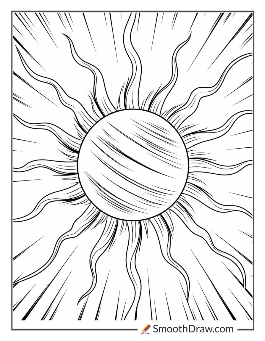 sun coloring sheet pdf