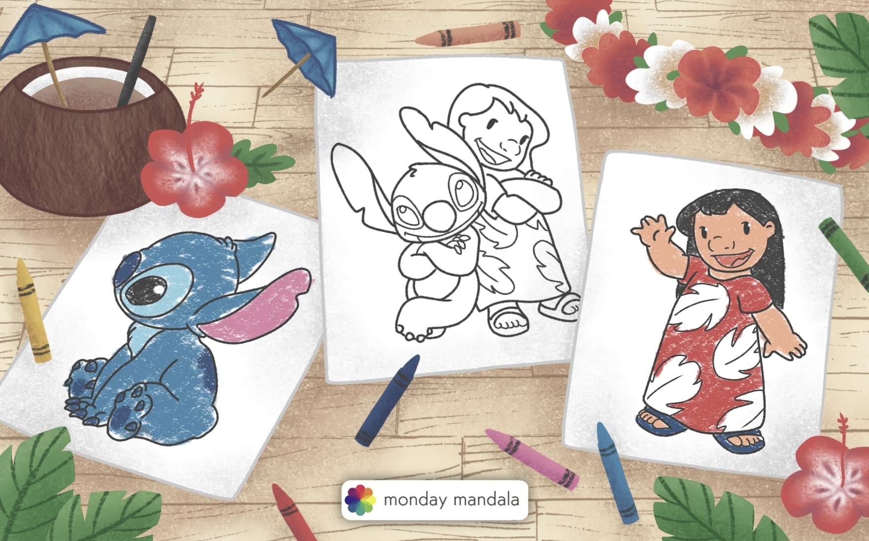 stitch coloring sheets for free