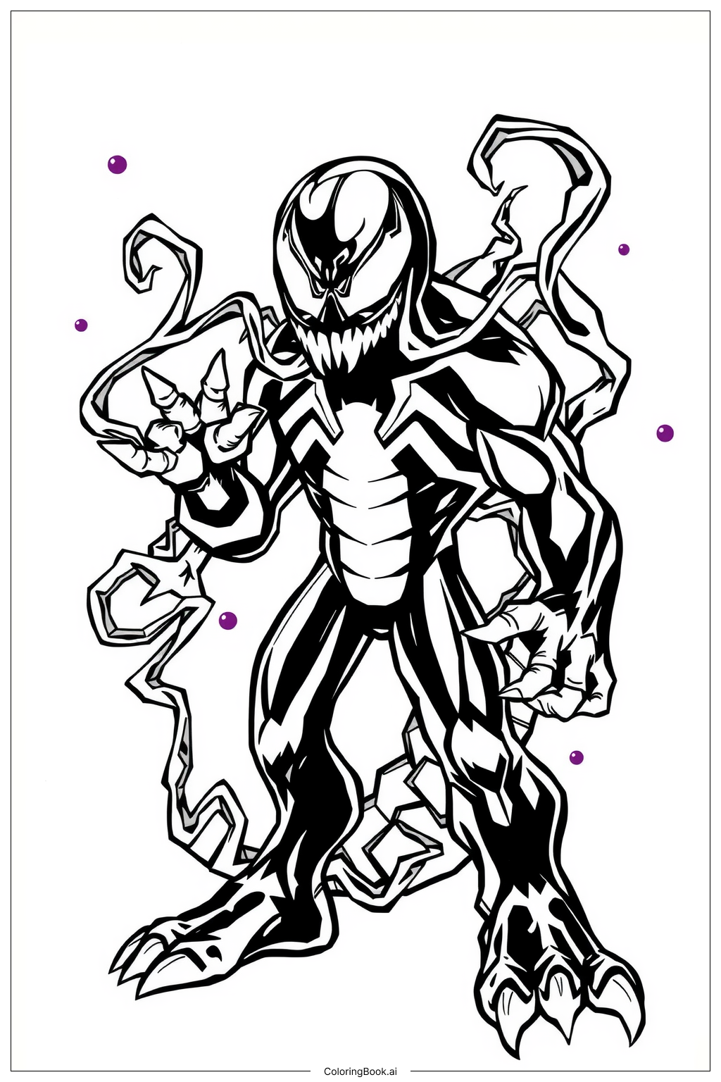 43 Venom Coloring Pages Free PDF U0026 PNG Printables 