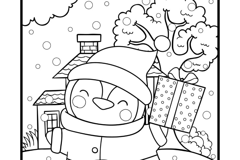 48 Penguin Coloring Pages Free Christmas Coloring Printables