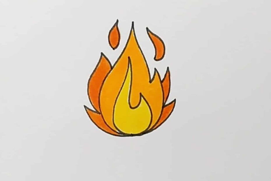 5 Easy Step Guide On How To Draw A Fire Skip To My Lou