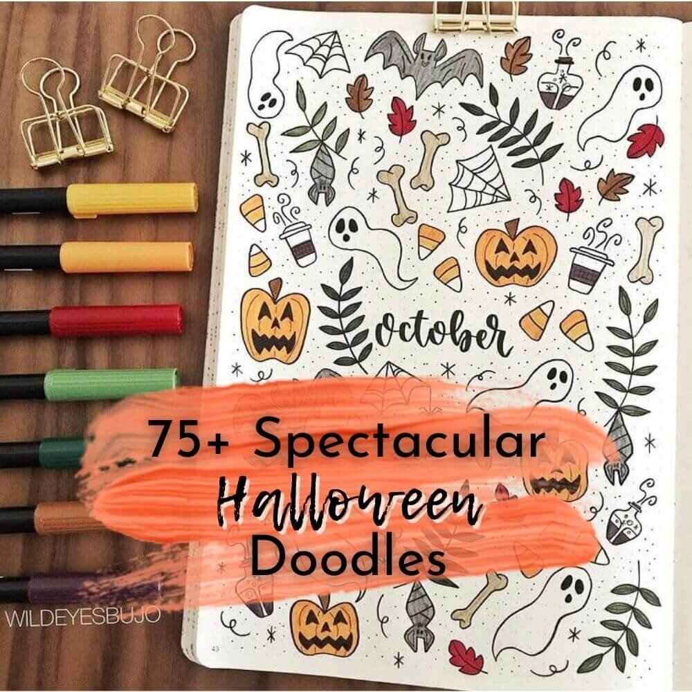 50 Cute Halloween Doodles Anyone Can Draw Joyful Journaler