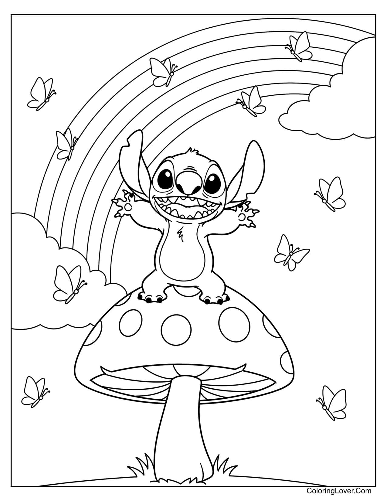 cute coloring pages for stitches