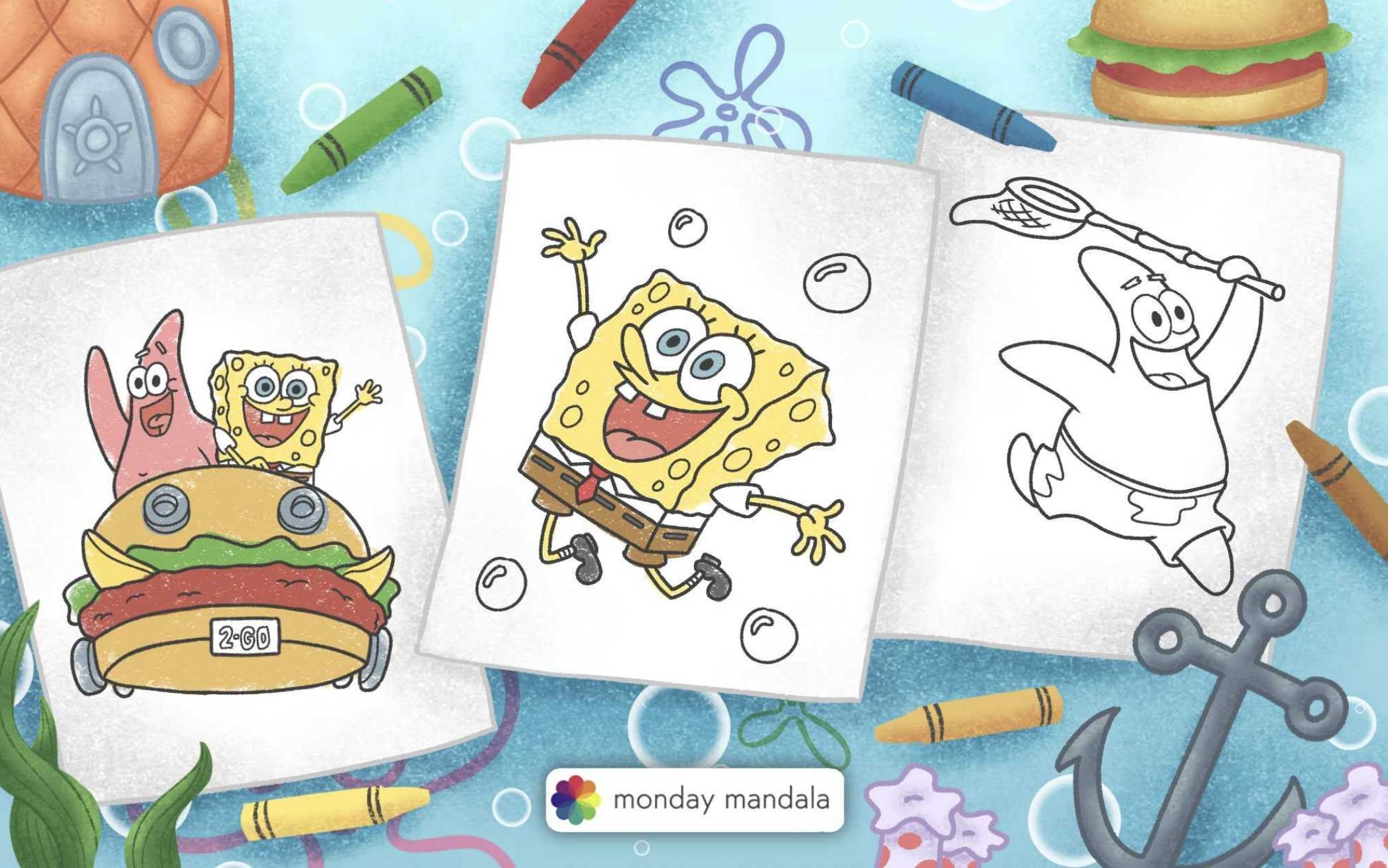 spongebob printable free