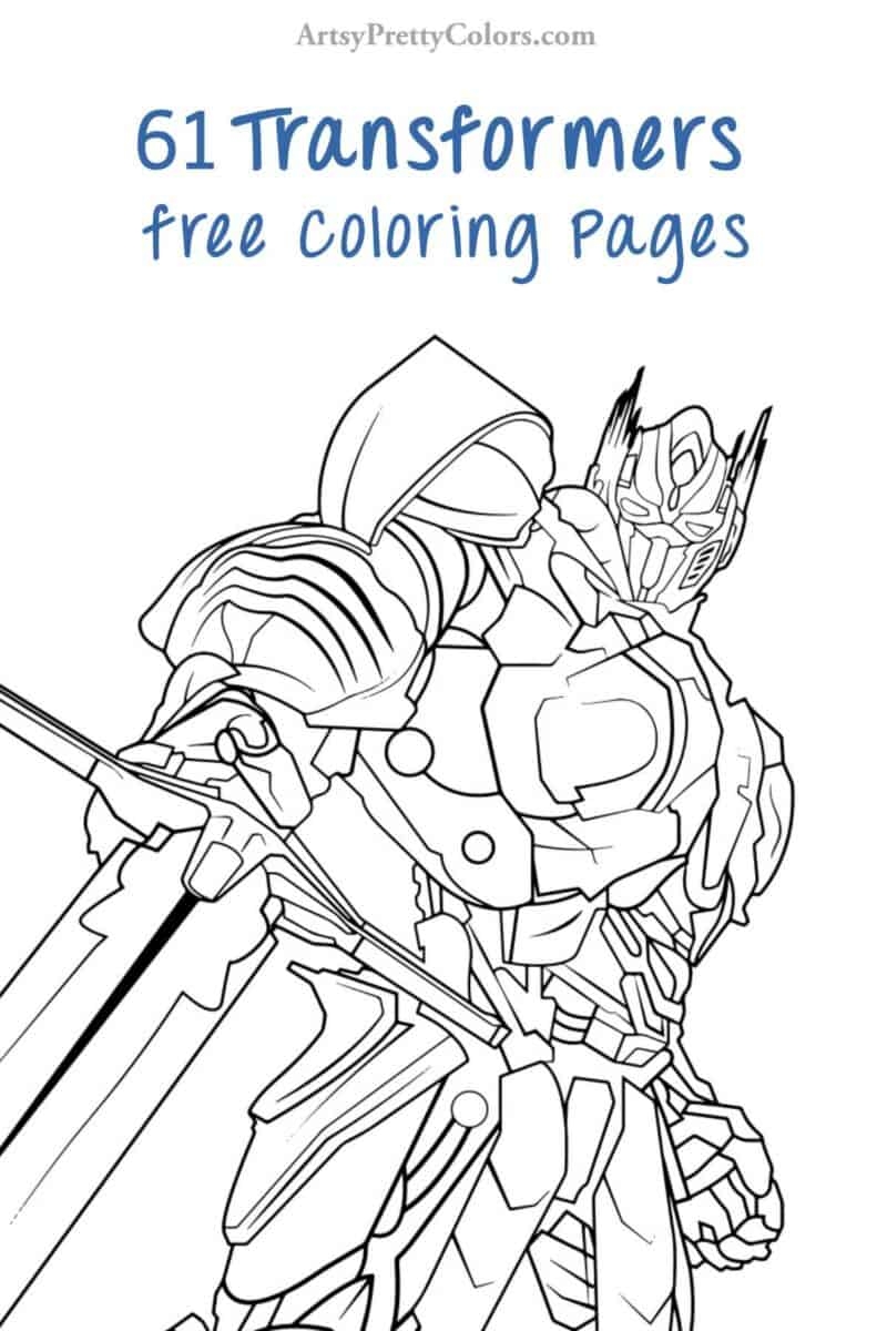 60 Free Transformers Coloring Pages Artsy Pretty Colors