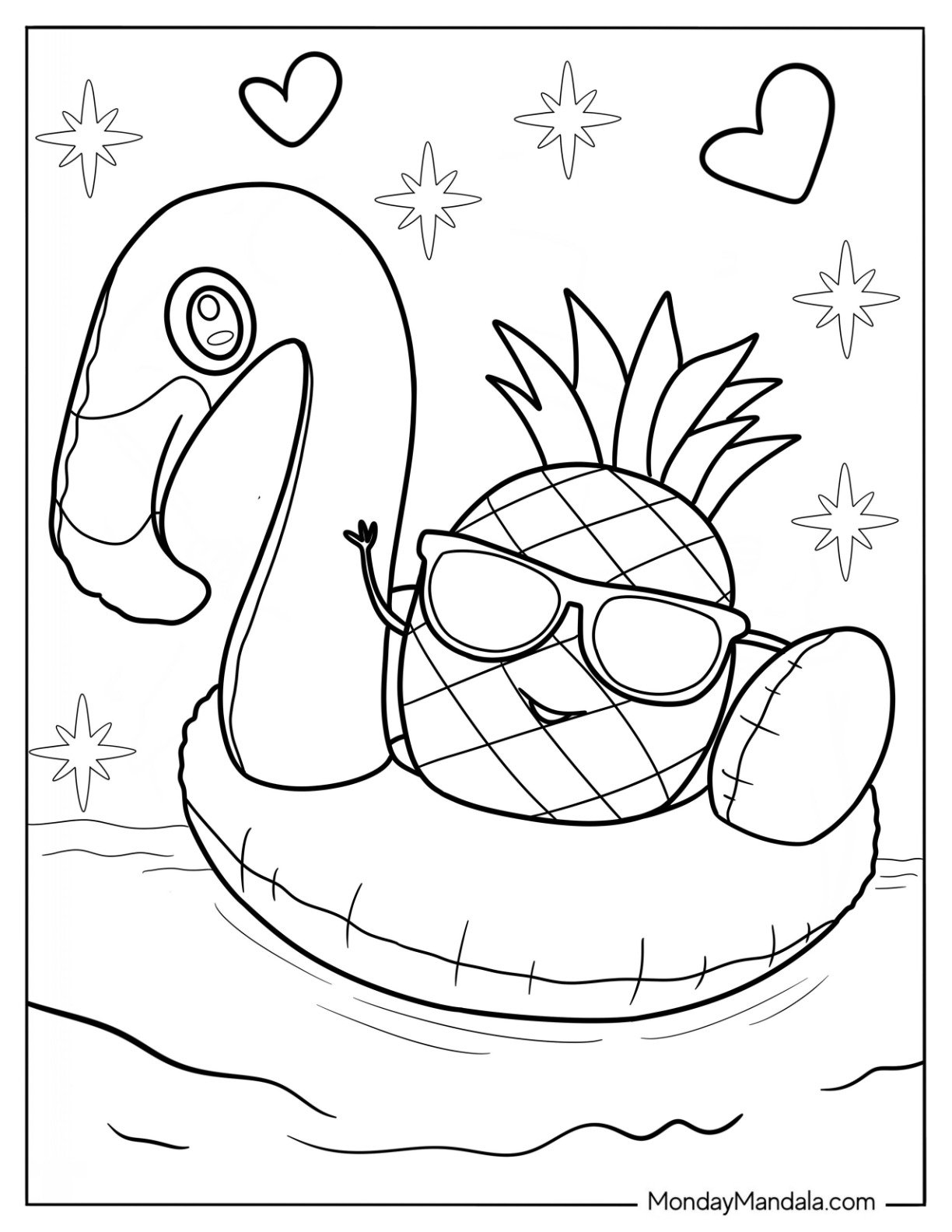 summer coloring sheets preschool