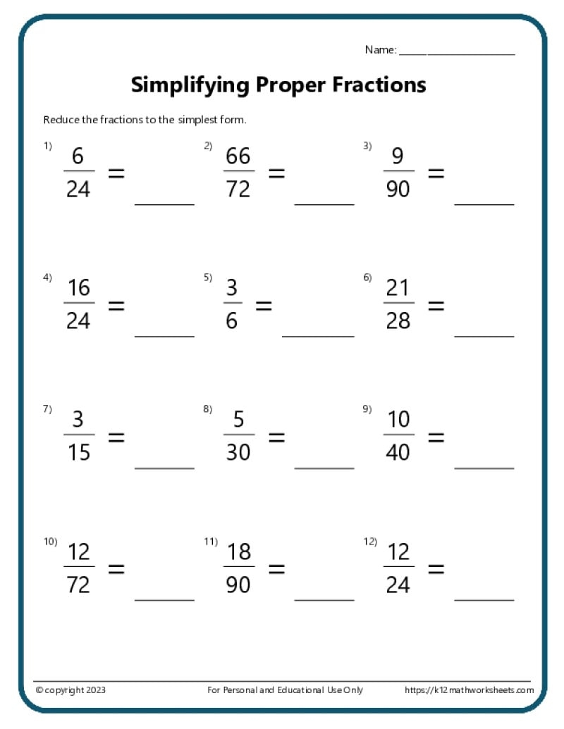 k12 math worksheets 6th grade