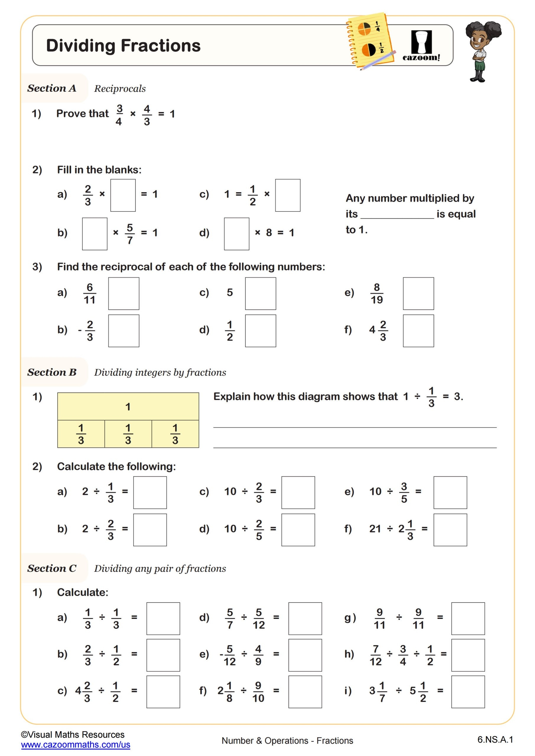 math worksheets for sixth graders printable