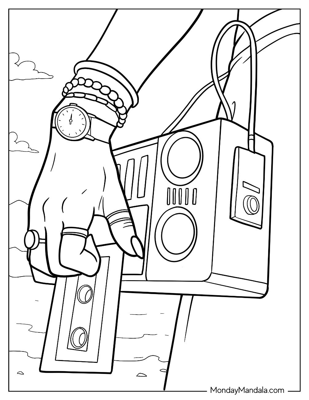 80s coloring sheets