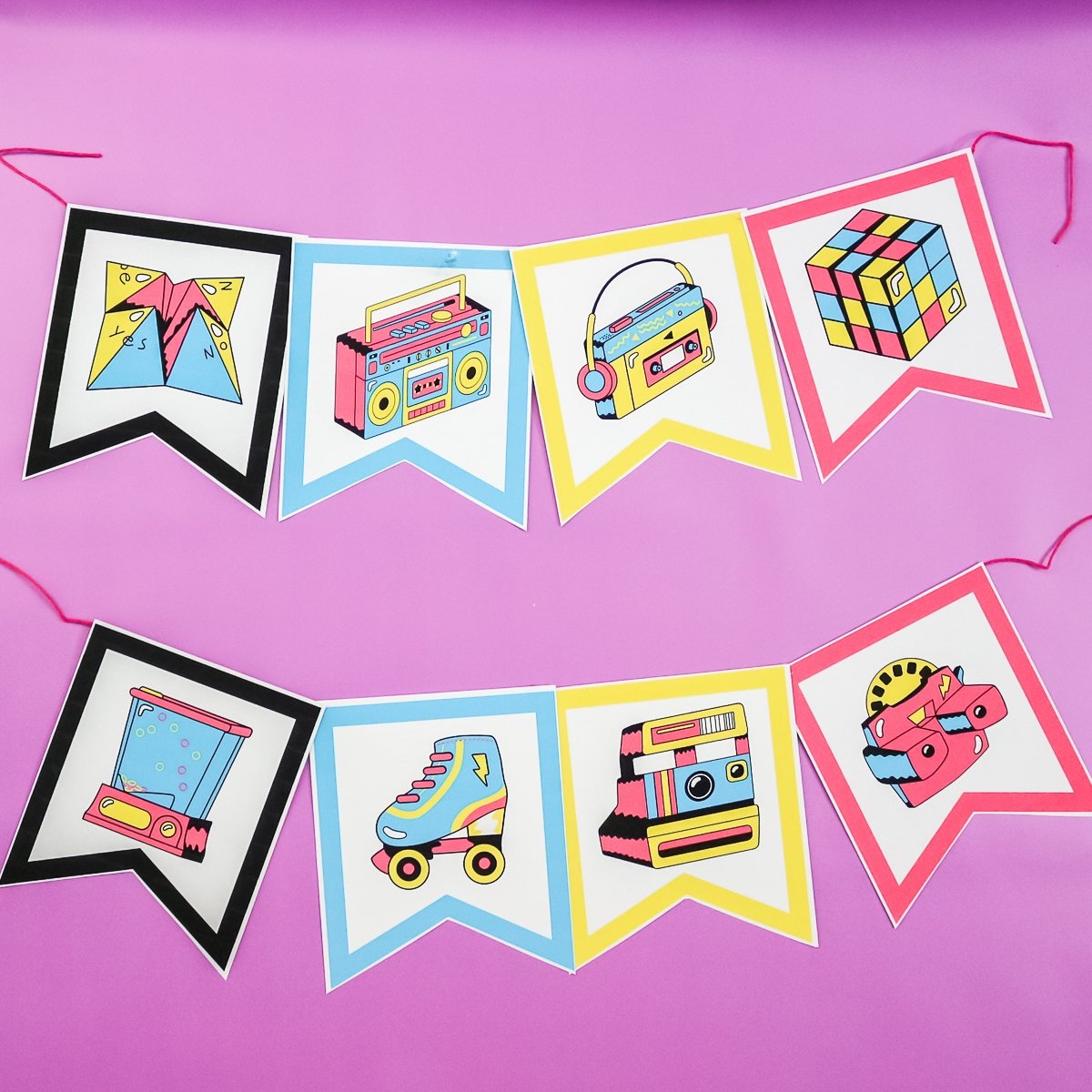 free 80s printables
