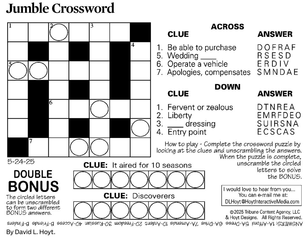 chicago tribune crossword puzzle printable